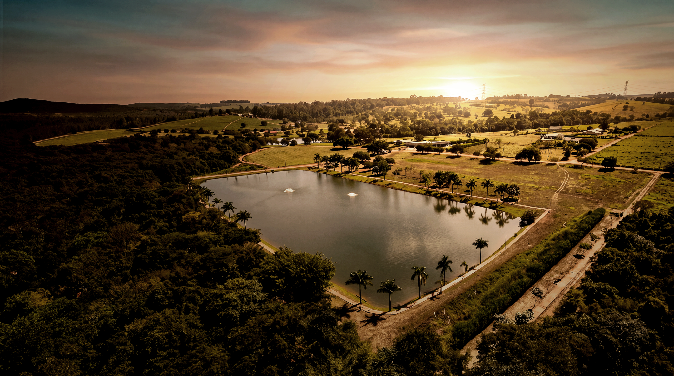 Lago e natureza no Terra Santa